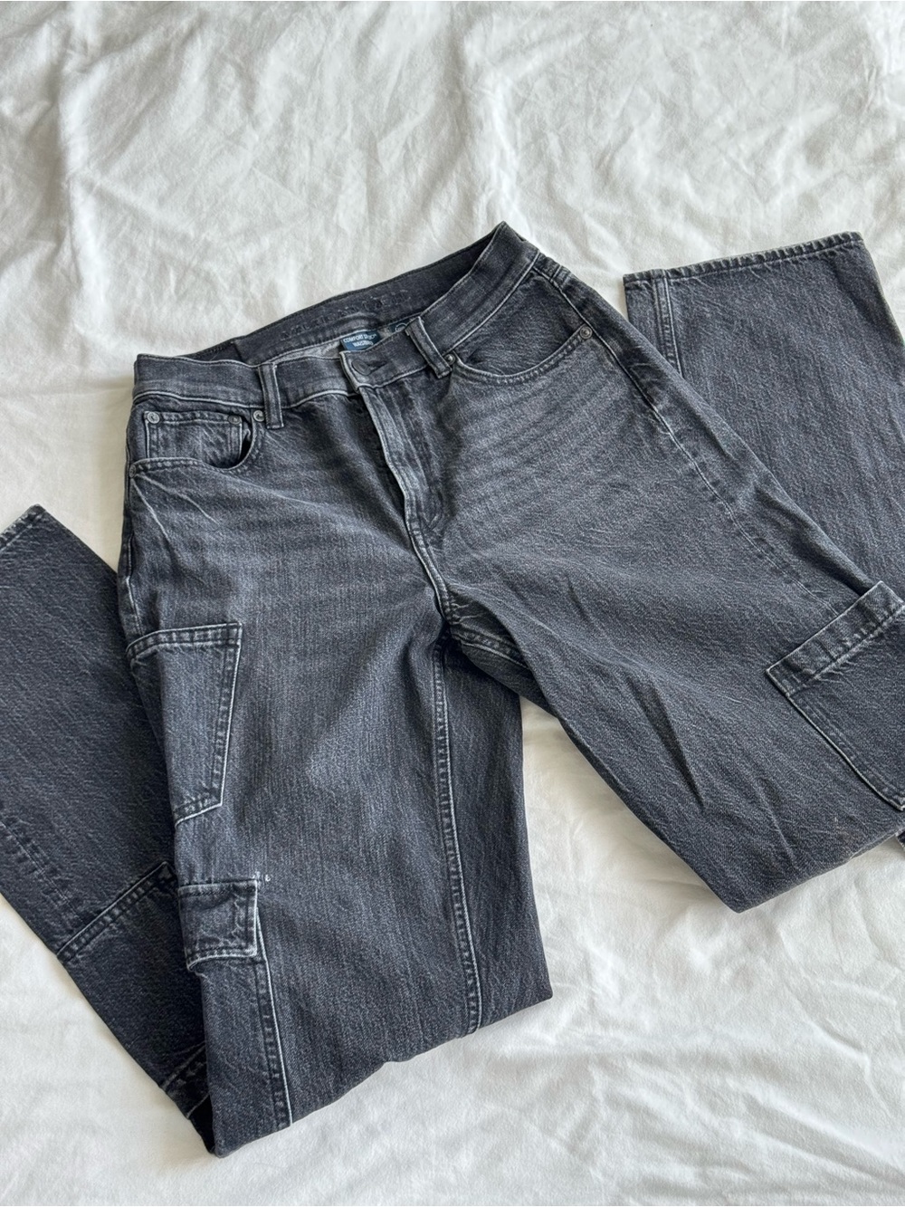 Tall AE Super High-Waisted Baggy Straight Cargo Jean